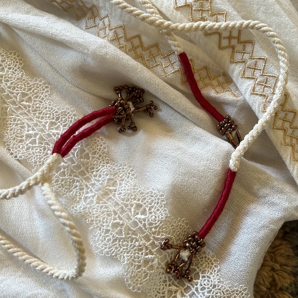 Size Medium POL white short sleeve open cardigan - Picture 4 of 5